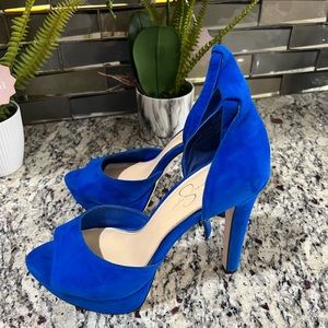 Jessica Simpson Women's Ankle Strap Platform Sandal Heeled